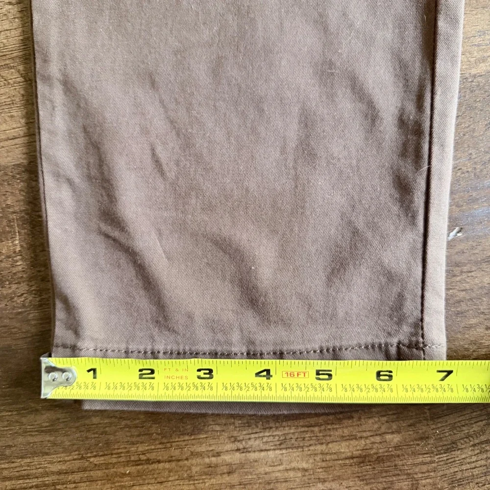 Banana Republic Lived-In Chino Athletic Fit Brown Pants 30x30 Tapered Leg NEW
